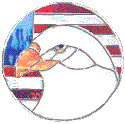 Eagle design from Suncatchers and Stones book